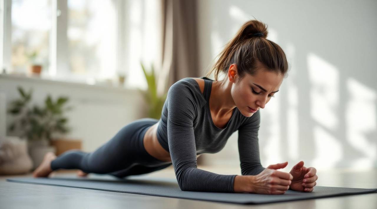 Persoană activă la antrenament